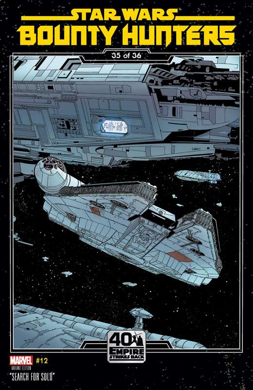 STAR WARS BOUNTY HUNTERS #12 SPROUSE EMPIRE STRIKES BACK VARIANT