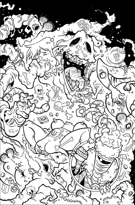 MURDER HOBO CHAOTIC NEUTRAL #2 (OF 4) Webstore Exclusive Sketch/Coloring Variant