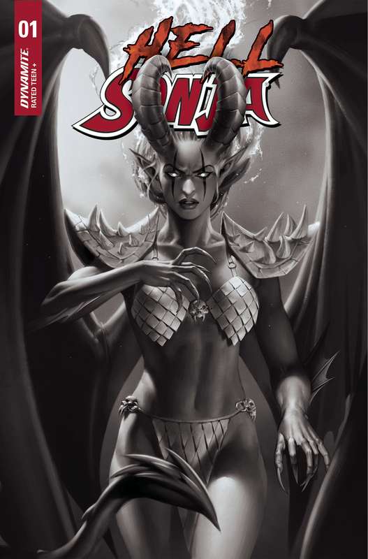 HELL SONJA #1 CVR H 1:20 RATIO VARIANT YOON B&W