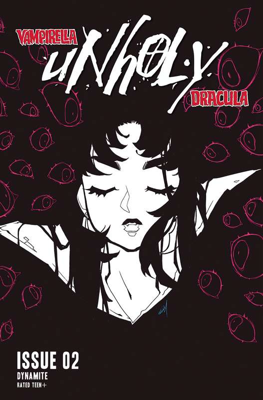 VAMPIRELLA DRACULA UNHOLY #2 CVR H 1:25 RATIO VARIANT BESCH B&W