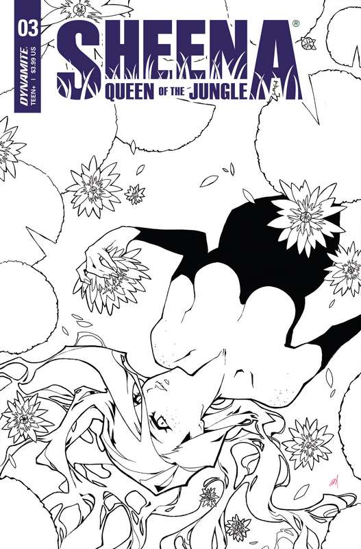 SHEENA QUEEN JUNGLE #3 CVR G 1:20 RATIO VARIANT BESCH B&W