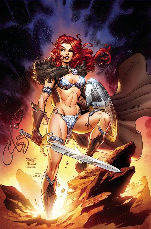 RED SONJA VALENTINES SP CVR I 1:11 FOC RATIO VARIANT LEE HOMAGE RO  RED SONJA VALENTINES SP CVR I 1:11 FOC RATIO VARIANT LEE HOMAGE RO
