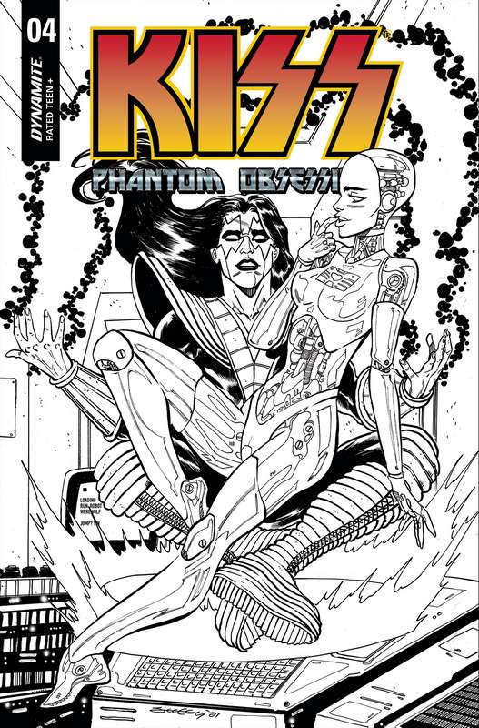 KISS PHANTOM OBSESSION #4 CVR H 1:25 RATIO VARIANT SEELEY B&W LINE
