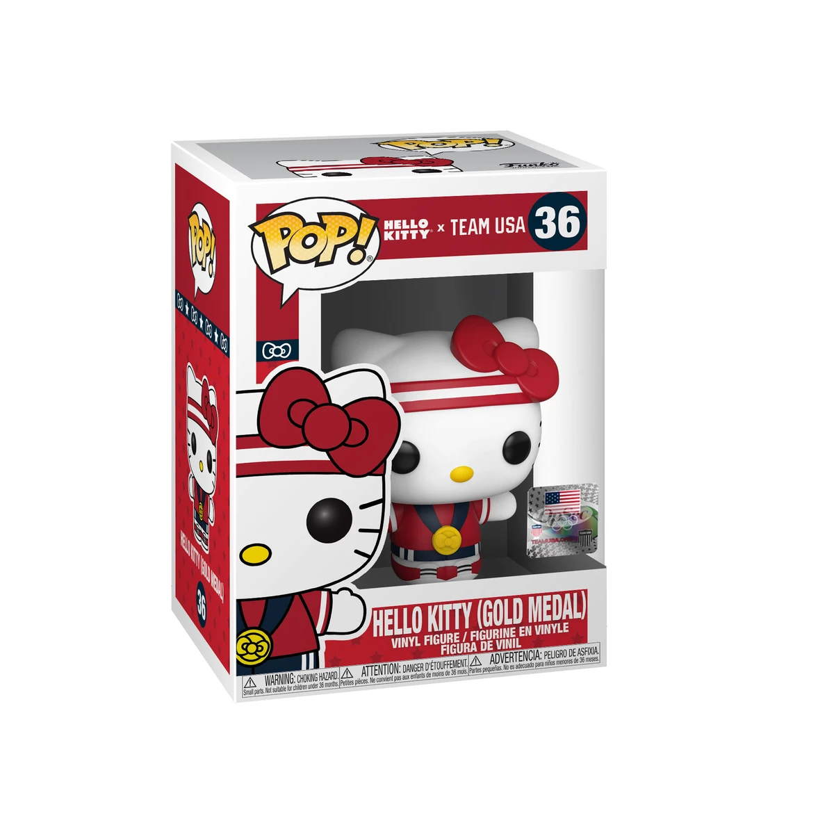 POP GAMES HELLO KITTY (GOLD METAL) VINYL FIGURE