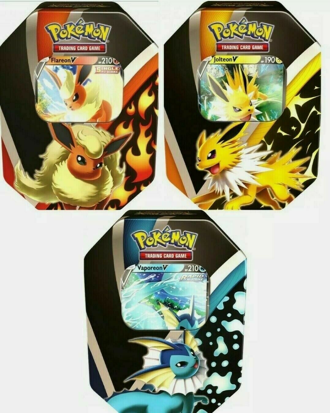 POKEMON TCG (PKMN): Eevee Evolutions V Tin (one of three tins)