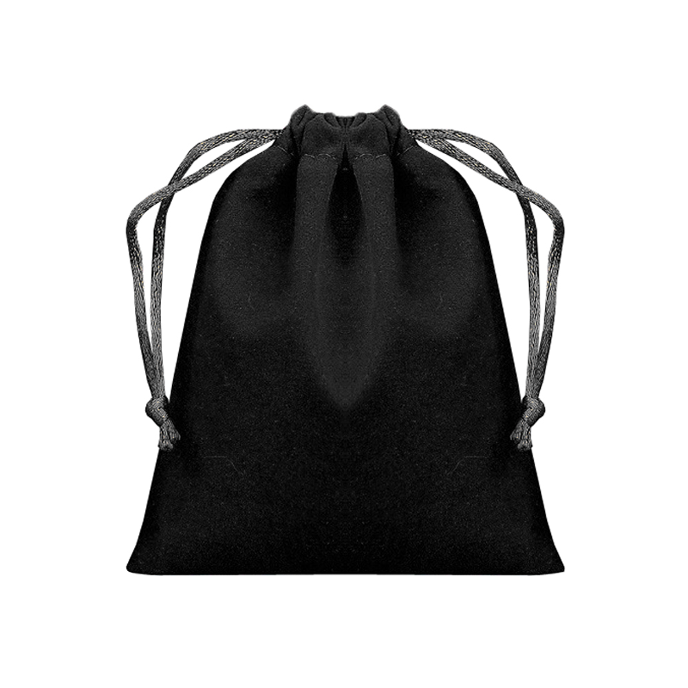 5 x 8 Black Suede Dice Bag