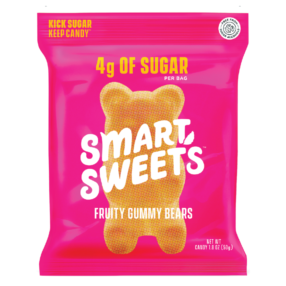 SmartSweets Fruity Gummy Bears 1.8oz