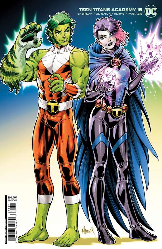 TEEN TITANS ACADEMY #15 CVR B TODD NAUCK CARD STOCK VARIANT