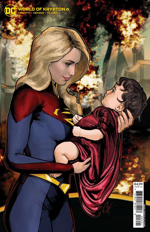WORLD OF KRYPTON #6 (OF 6) CVR B CAT STAGGS CARD STOCK VARIANT