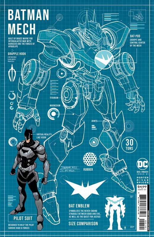 DC MECH #1 (OF 6) CVR B DAN MORA CARD STOCK VARIANT