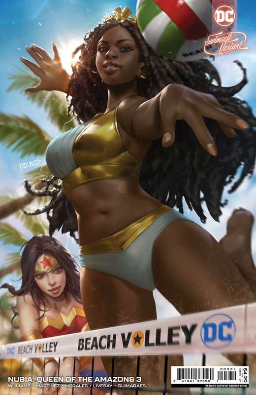 NUBIA QUEEN OF THE AMAZONS #3 (OF 4) CVR C DERRICK CHEW SWIMSUIT CARD STOCK VARIANT