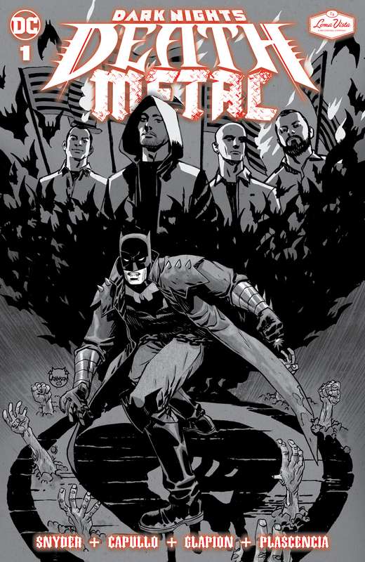 DARK NIGHTS DEATH METAL #1 SOUNDTRACK SPEC ED RISE AGAINST WITH FLEXI SINGLE BROKEN DREAMS INC