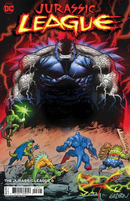 JURASSIC LEAGUE #6 (OF 6) CVR B JUAN GEDEON CARD STOCK VARIANT