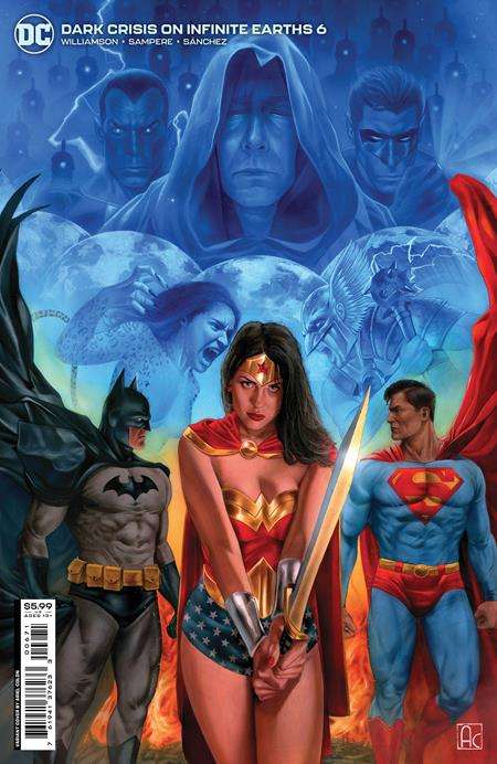 DARK CRISIS ON INFINITE EARTHS #6 (OF 7) CVR C ARIEL COLON INFINITE CRISIS HOMAGE CARD STOCK VARIANT