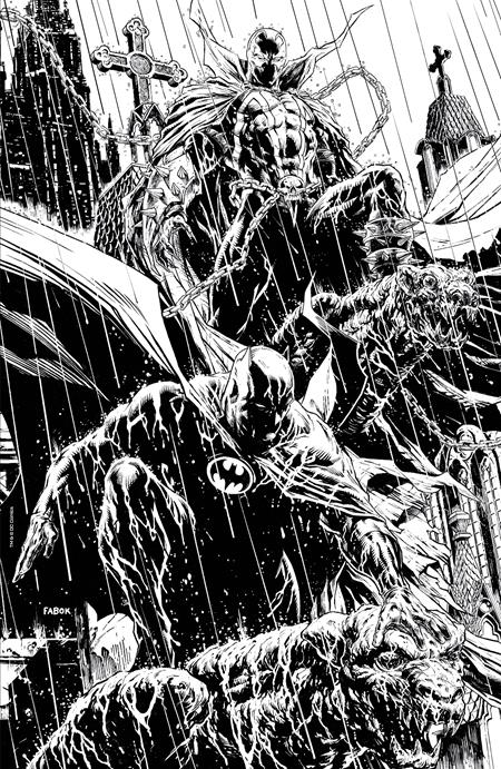 BATMAN SPAWN #1 (ONE SHOT) CVR L INC 1:25 JASON FABOK B&W VARIANT
