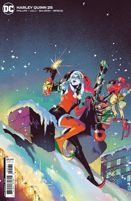 HARLEY QUINN #25 CVR C AL KAPLAN HOLIDAY CARD STOCK VARIANT