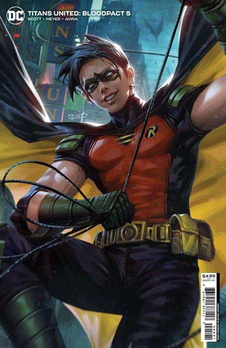 TITANS UNITED BLOODPACT #5 (OF 6) CVR B DERRICK CHEW CARD STOCK VARIANT
