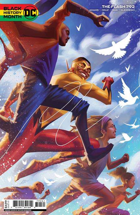 FLASH #792 CVR D MATEUS MANHANINI BLACK HISTORY MONTH CARD STOCK VARIANT (ONE-MINUTE WAR)