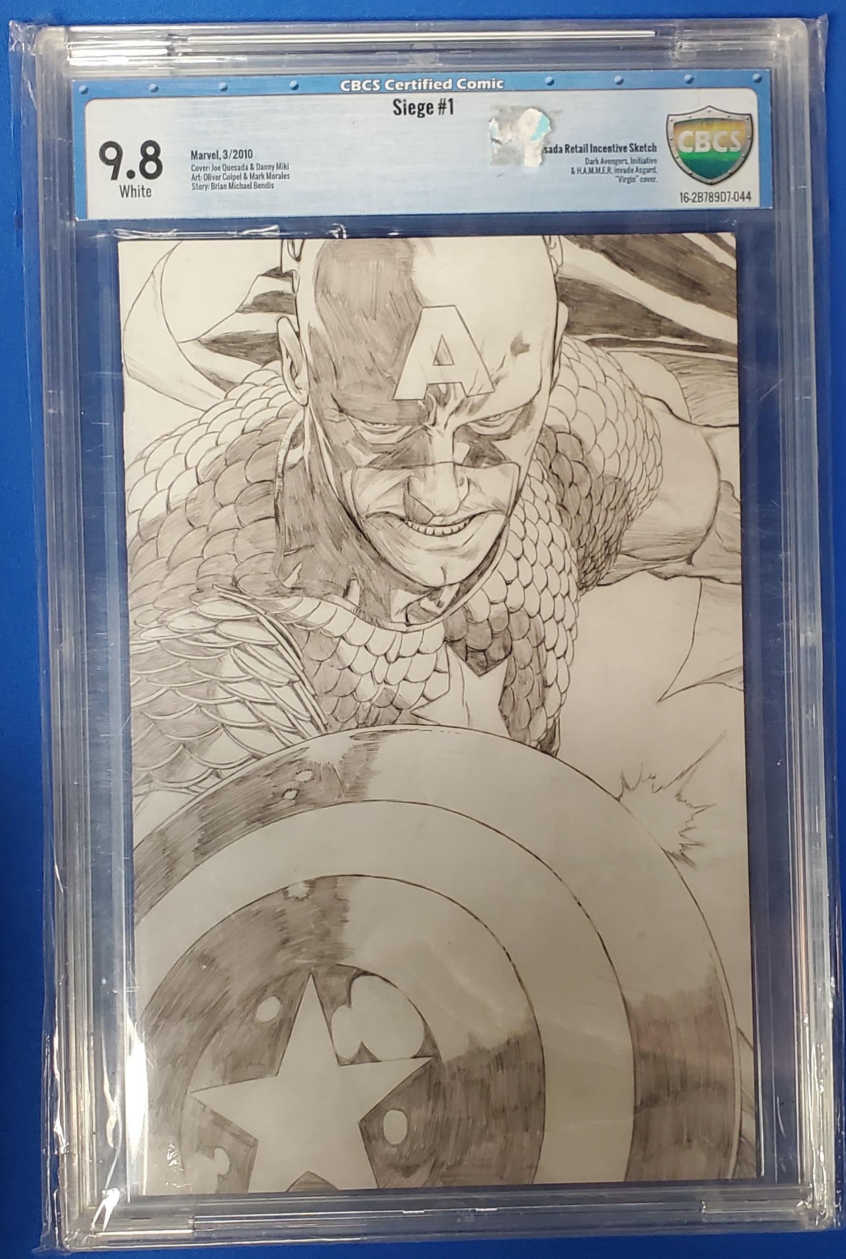 Siege #1 1:300 Sketch Variant CBCS 9.8