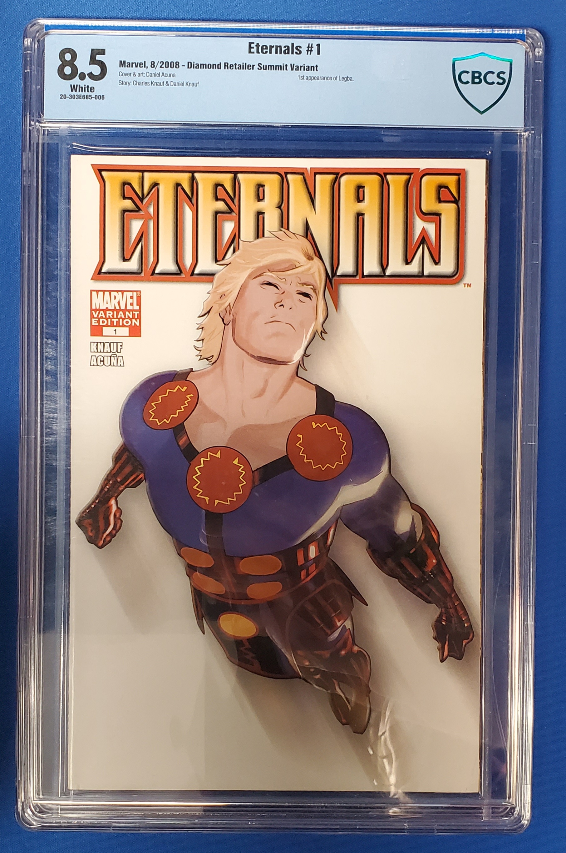 Eternals #1 Retailer Summet Variant CBCS 8.5