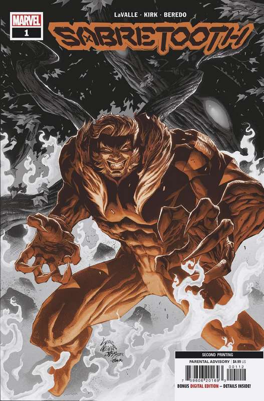 SABRETOOTH #1 STEGMAN 2ND PRINTING VARIANT