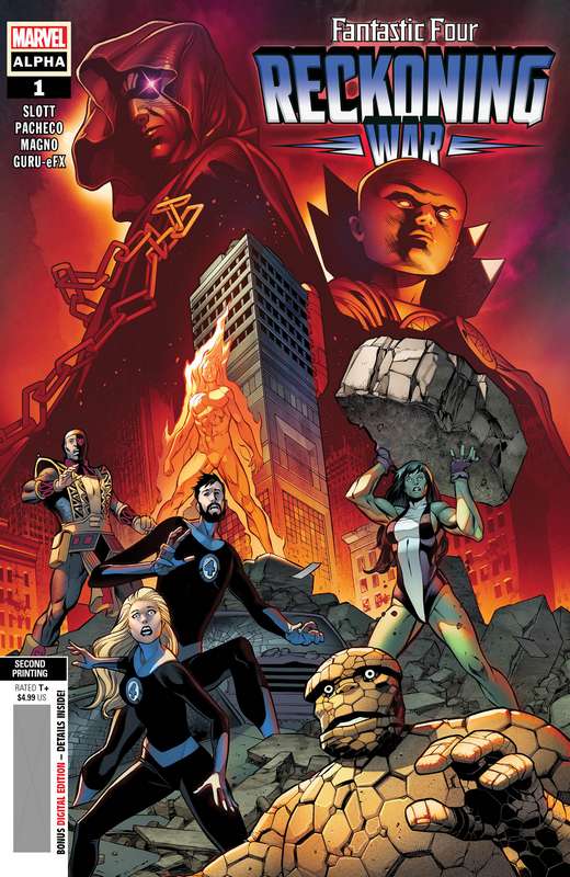 FANTASTIC FOUR: RECKONING WAR ALPHA #1 PACHECO 2ND PRINTING VARIANT