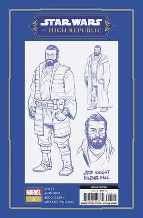 STAR WARS: THE HIGH REPUBLIC #1 ANINDITO 2ND PRINTING VARIANT