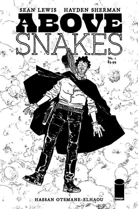 ABOVE SNAKES #1 (OF 5) CVR C 1:10 FOC RATIO VARIANT SHERMAN B&W (MR)