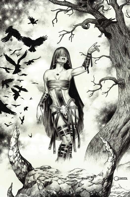 LADY HEL #3 CVR H 1:20 RATIO VARIANT VIGONTE B&W VIRGIN  LADY HEL #3 CVR H 1:20 RATIO VARIANT VIGONTE B&W VIRGIN