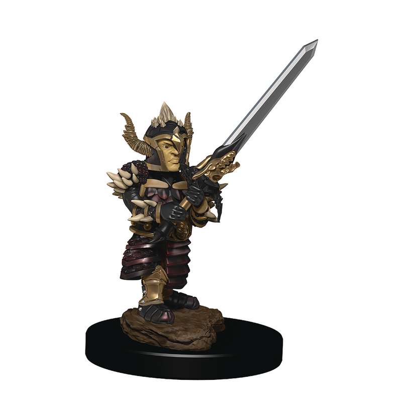 D&D ICONS REALM PREMIUM PAINTED FIG HALFLING FIGHTER MALE