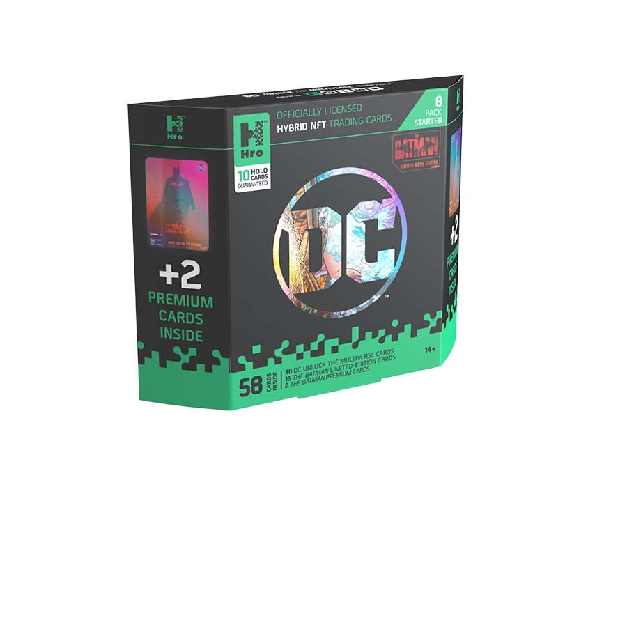Hro DC Unlock the Multiverse Hybrid NFT Trading Cards - Chapter 1 Starter Pack