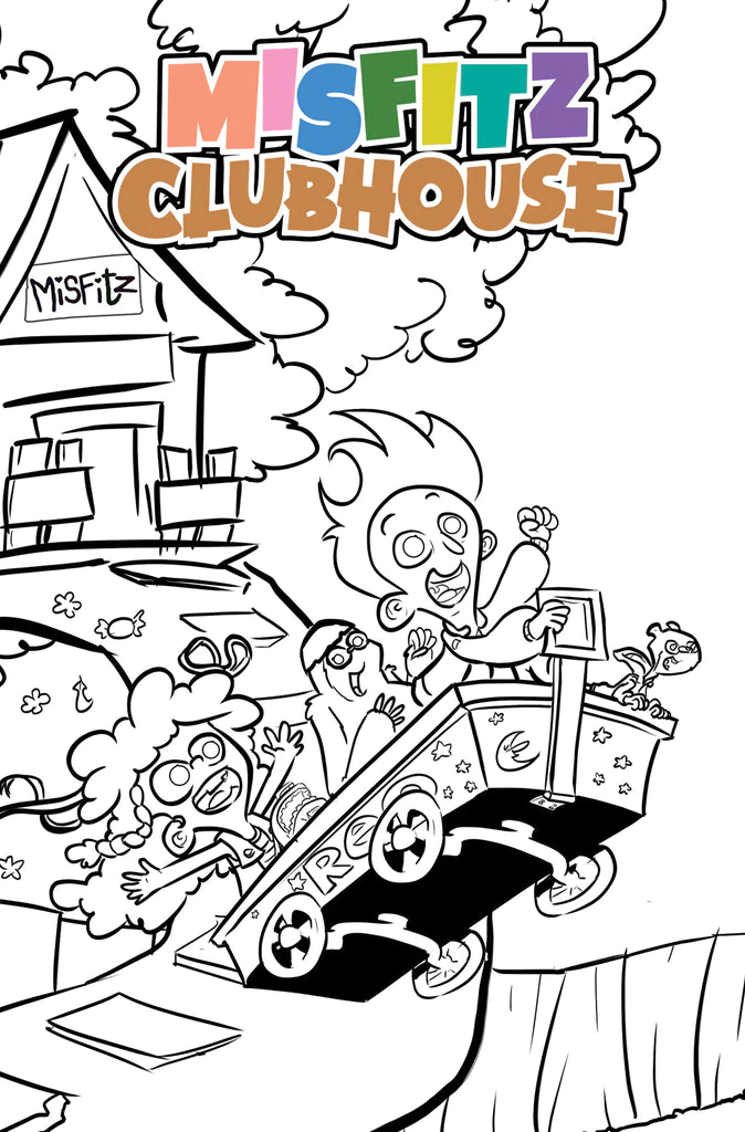 MISFITZ CLUBHOUSE #1 - COLORING BOOK COVER