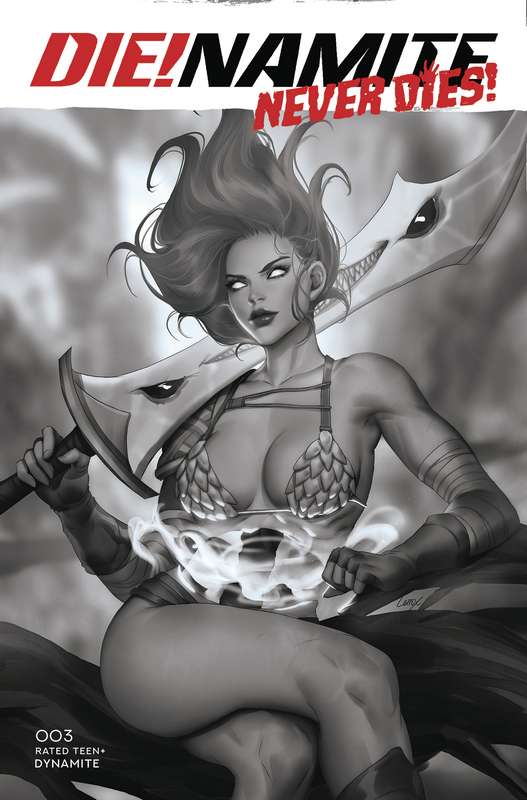 DIE!NAMITE NEVER DIES #5 CVR F 1:10 RATIO VARIANT LEIRIX B&W