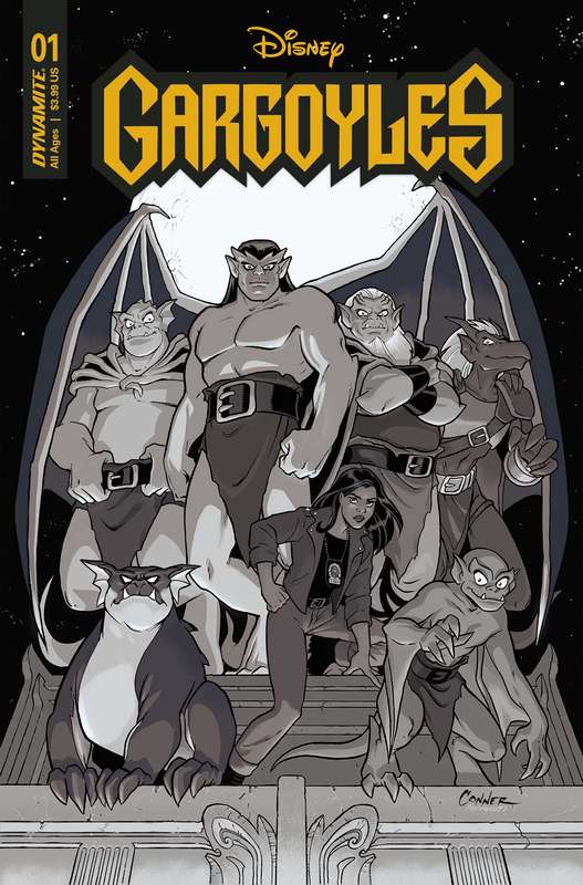 GARGOYLES #1 CVR P 1:75 RATIO VARIANT CONNER B&W