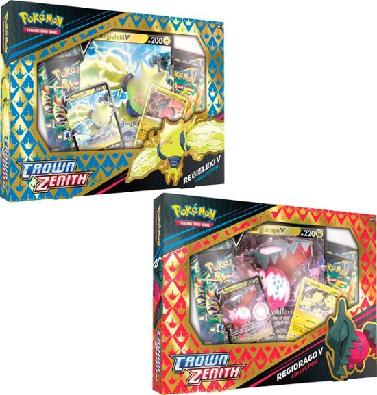 Pokemon TCG (PKMN): CROWN ZENITH REGIELEKI V AND REGIDRAGO V COLLECTION BOX