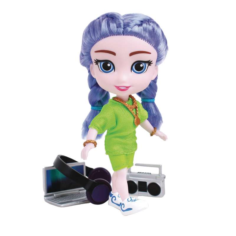 FOR KEEPS ELLA GIRL WITH CUPCAKE KEEPSAKE VIOLET HAIR 5IN ACTION FIGURE
