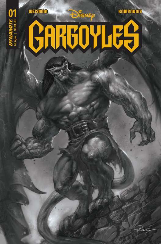 GARGOYLES #1 CVR ZF 1:10 FOC RATIO VARIANT PARRILLO B&W