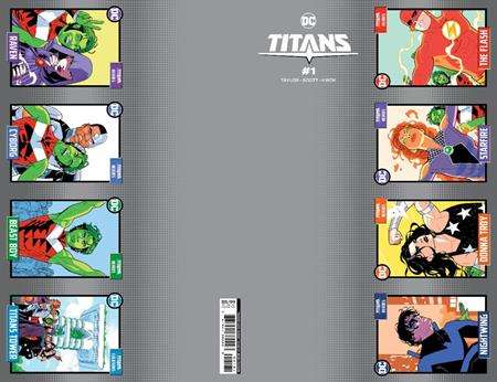 TITANS #1 CVR H PERFORATION TRADING CARD CARD STOCK VARIANT
