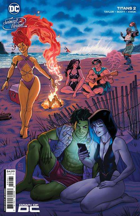 TITANS #2 CVR E JOE QUINONES SWIMSUIT CARD STOCK VARIANT