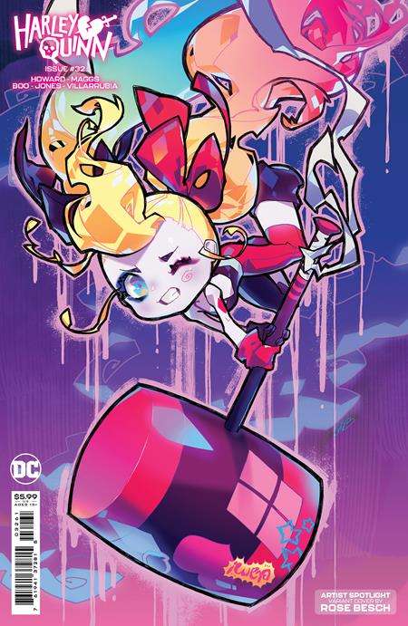 HARLEY QUINN #32 CVR C ROSE BESCH CREATOR CARD STOCK VARIANT