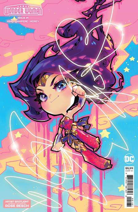 WONDER WOMAN #1 CVR D ROSE BESCH CREATOR CARD STOCK VARIANT