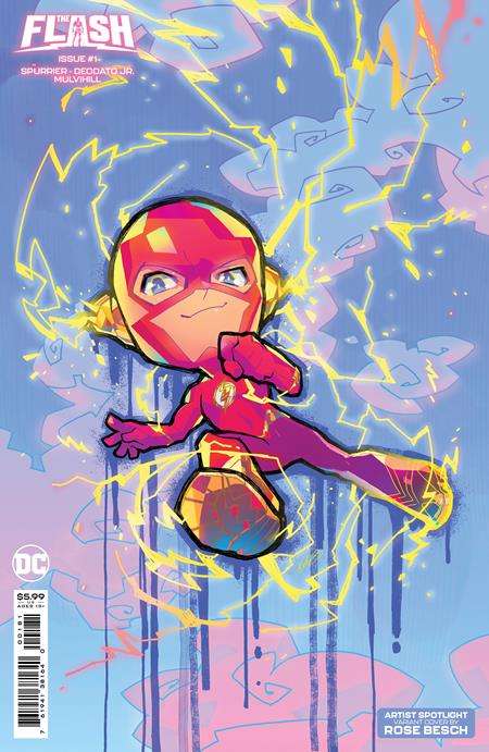 FLASH #1 CVR D ROSE BESCH CREATOR CARD STOCK VARIANT