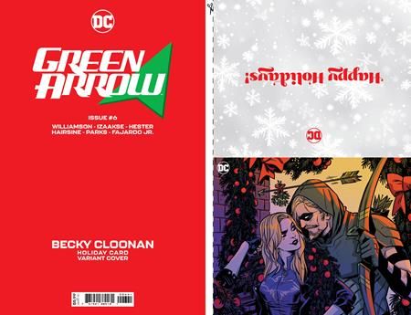GREEN ARROW #6 (OF 12) CVR C BECKY CLOONAN DC HOLIDAY CARD SPECIAL EDITION VARIANT