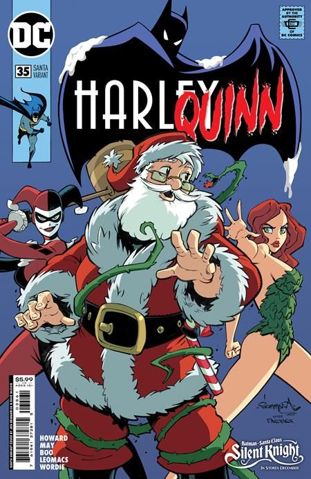 HARLEY QUINN #35 CVR C JON SOMMARIVA SANTA CARD STOCK VARIANT