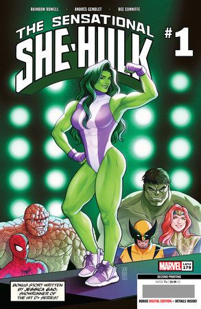 SENSATIONAL SHE-HULK #1 JEN BARTEL 2ND PRINTING VARIANT