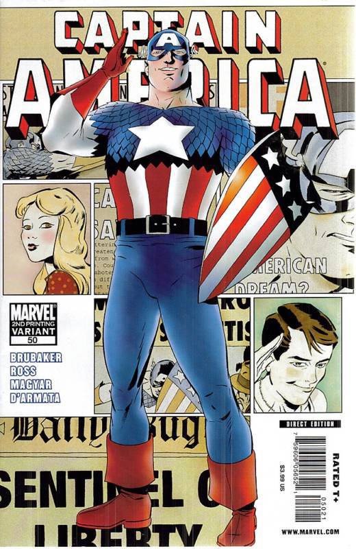 CAPTAIN AMERICA #50 2ND PTG MARTIN VAR