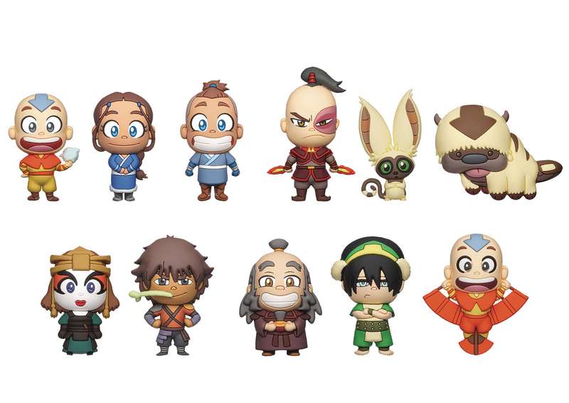 AVATAR THE LAST AIRBENDER SER1 3D FOAM BAG CLIPS BMB