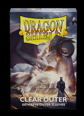 Dragon Shield Standard Matte Outer Sleeves Clear 100ct