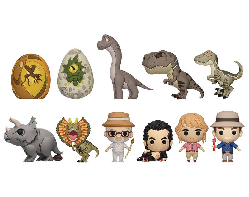 JURASSIC PARK RETRO 3D FOAM BAG CLIP BMB