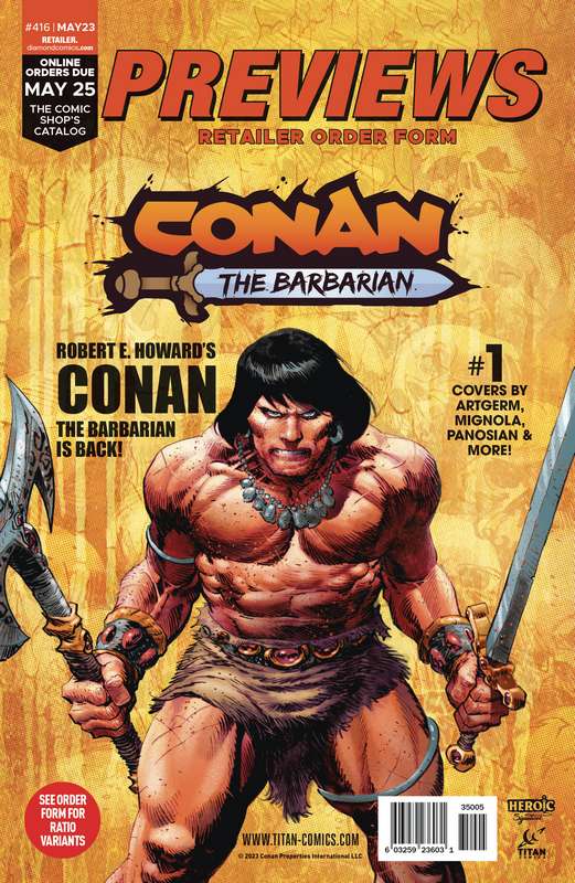 PREVIEWS #416 MAY 2023 RETAILER ORDER FORM EXTRAS (NET)